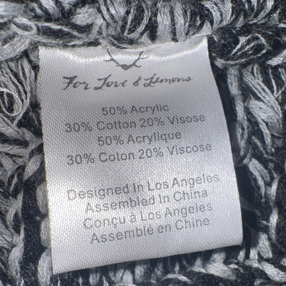 NWT For Love and Lemons Knitz Oversized Cable Knit Cardigan Hood and Pockets M - Picture 3 of 6